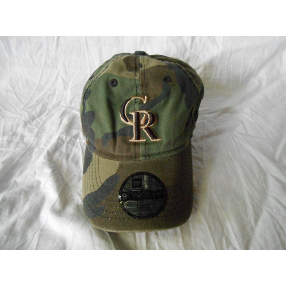 NEW Era 9Twenty Adjustable Back MLB Colorado Rockies Camo Baseball Hat Cap Child